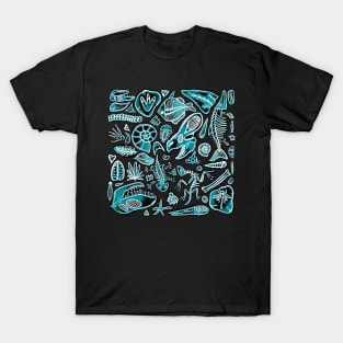 X-ray Dinosaur Fossils and Bones T-Shirt